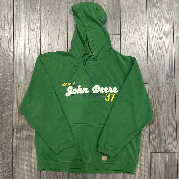 John Deere | Shirts | Mens L John Deere Hooded Sweatshirt | Poshmark